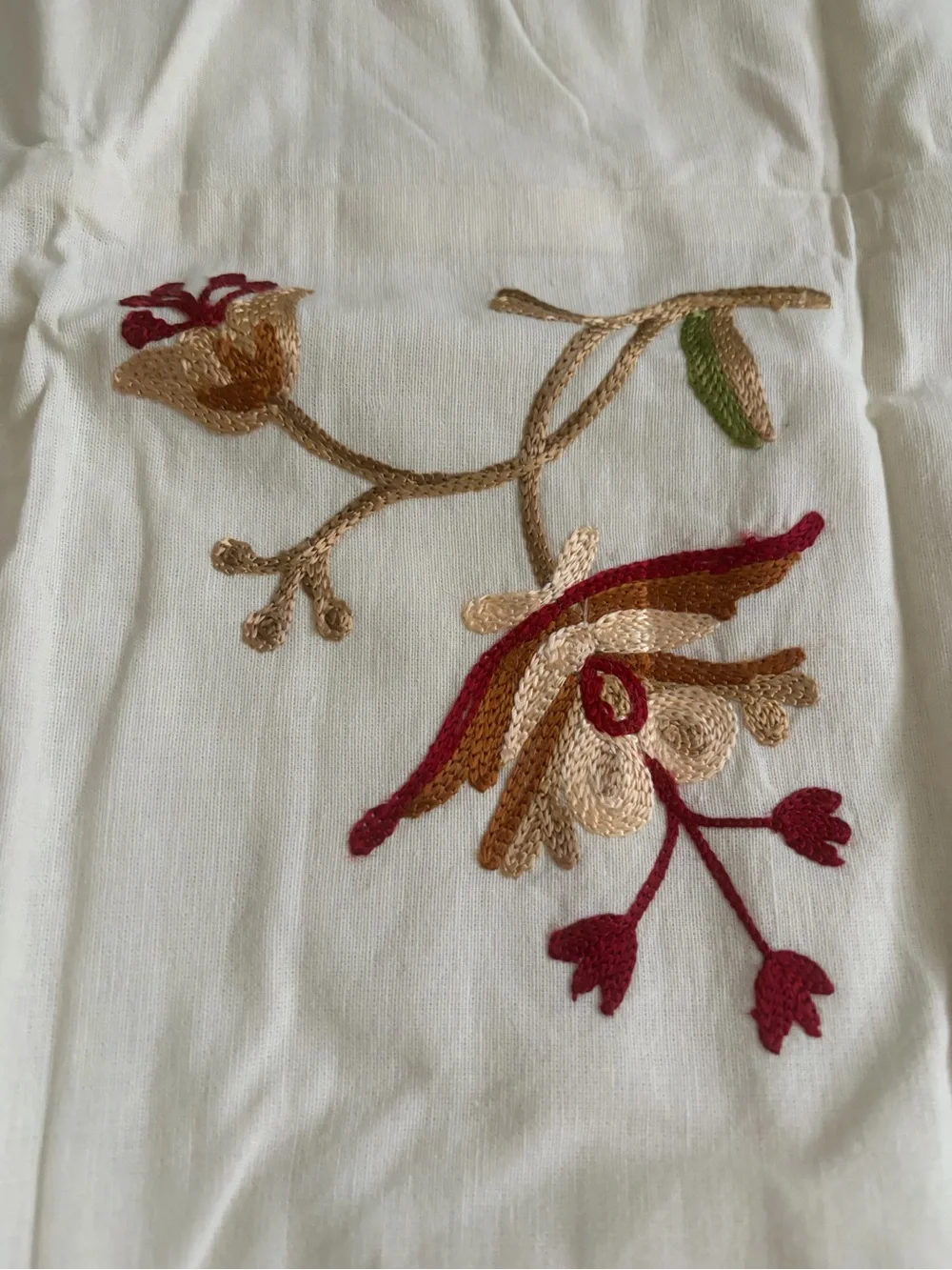 Pottery Barn cream linen